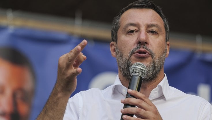 Conferenza stampa di Matteo Salvini