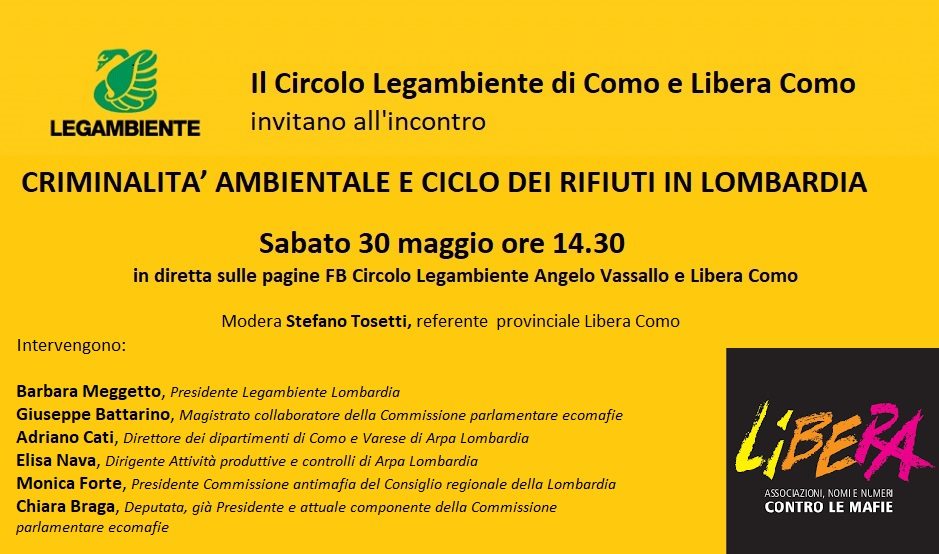 Criminalit&agrave; Ambientale e ciclo dei rifiuti in Lombardia
