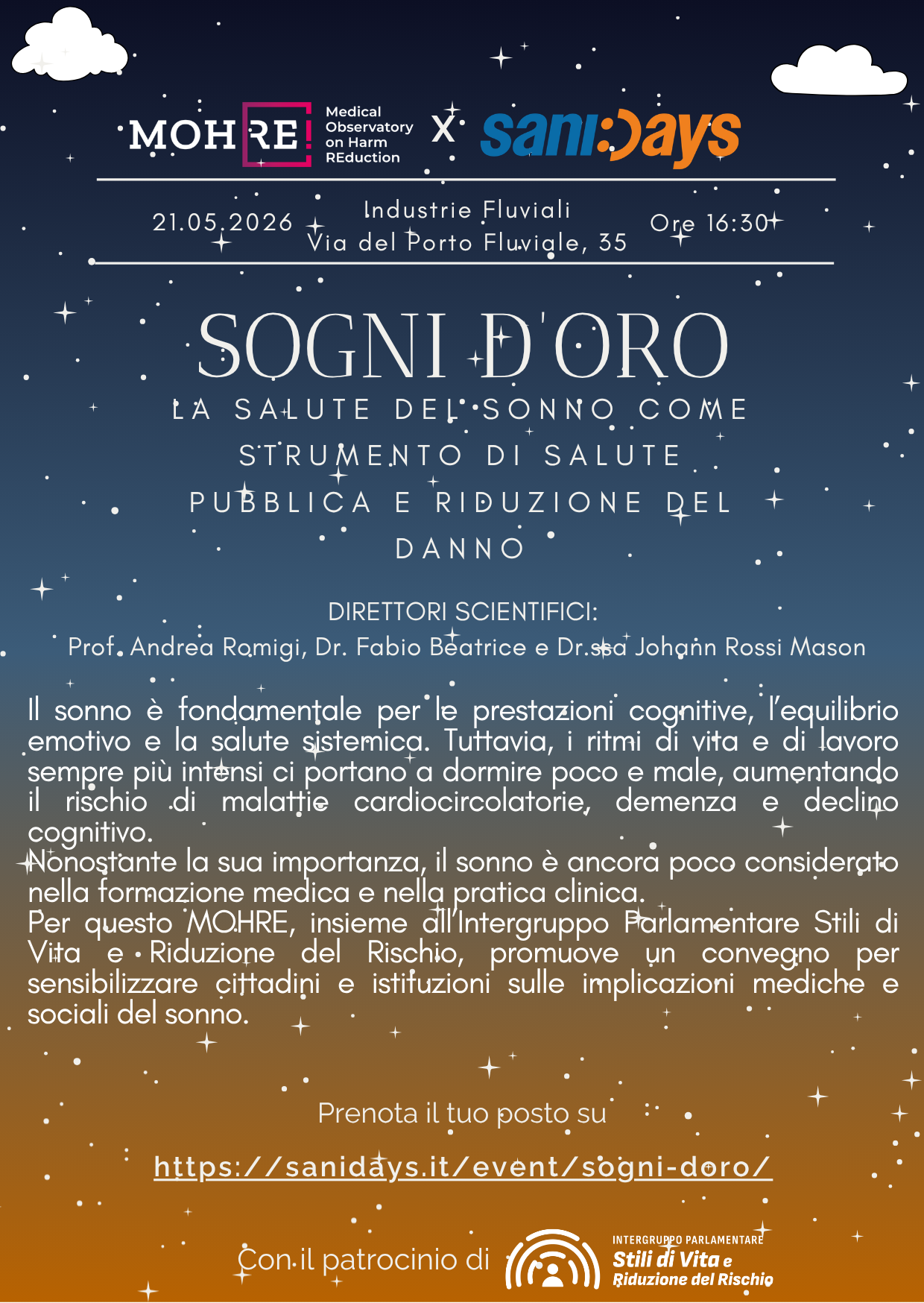 Sogni d’oro - La salute del sonno come strumento di salute pubblica