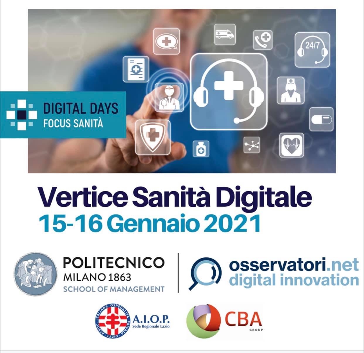 Vertice Sanità Digitale 2021