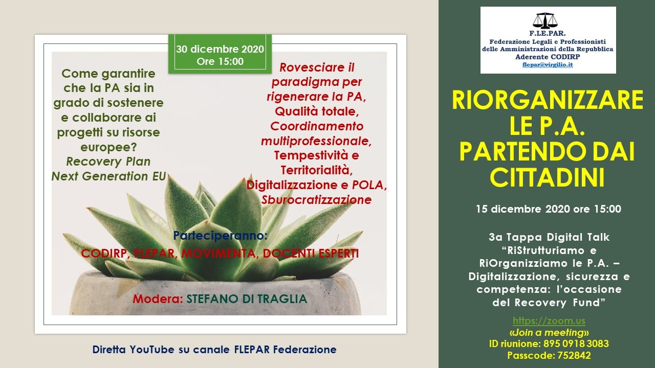 Riorganizzare le PA partendo dai cittadini