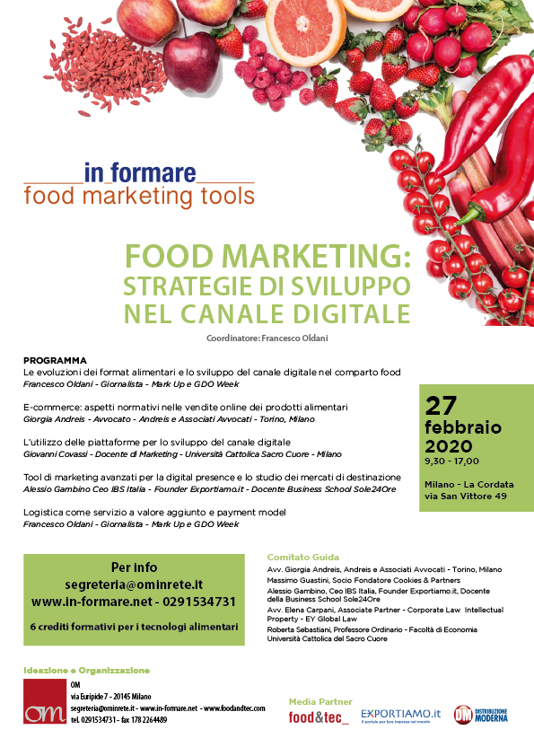 Food marketing: strategie di sviluppo nel canale digitale