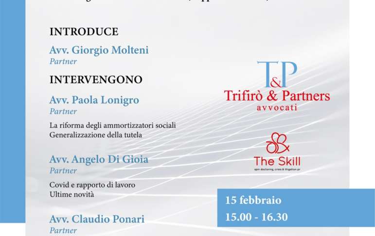 Il diritto del lavoro ai tempi del Covid-19. Riforma degli ammortizzatori sociali, rapporto di lavoro, vincoli in uscita