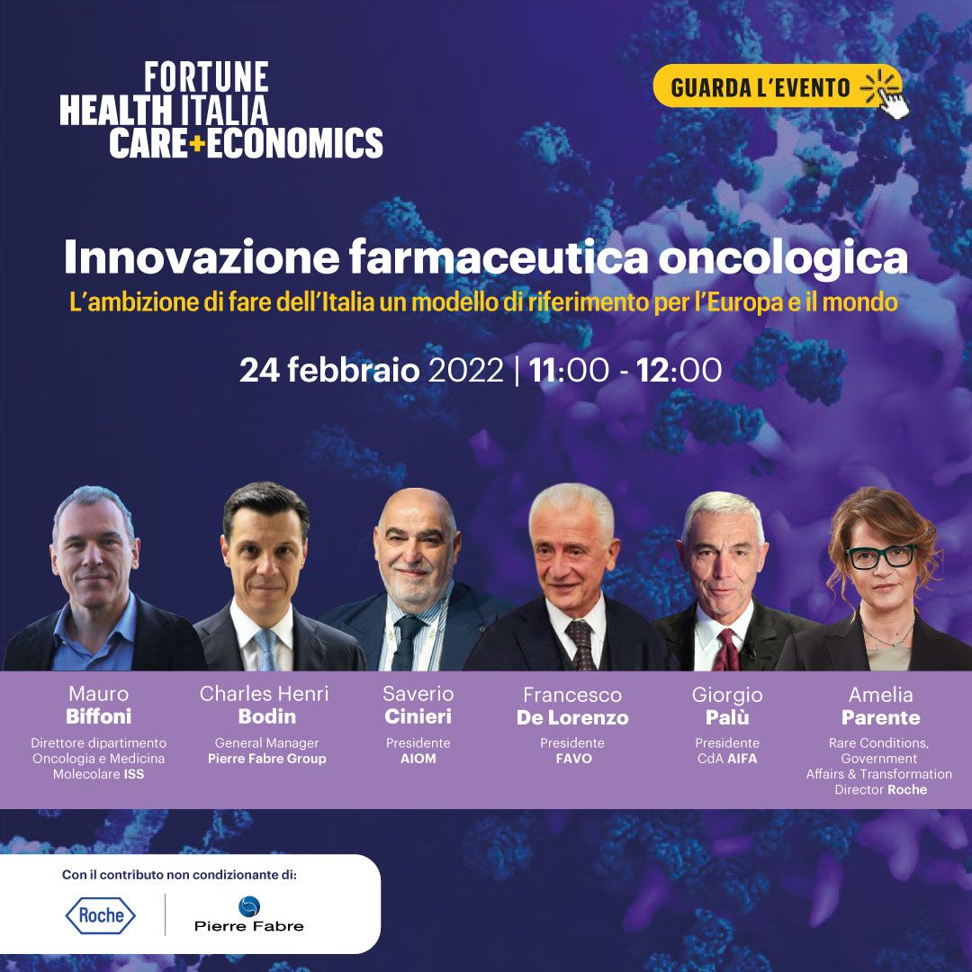 Innovazione farmaceutica oncologica - L&rsquo;ambizione di fare dell&rsquo;Italia un modello di riferimento per l&rsquo;Europa e il Mondo