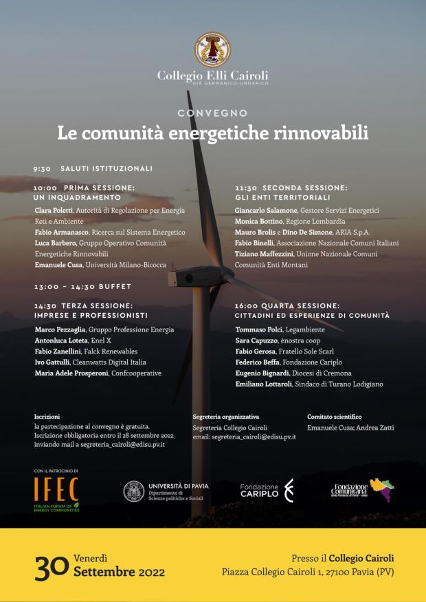 Le comunità energetiche rinnovabili