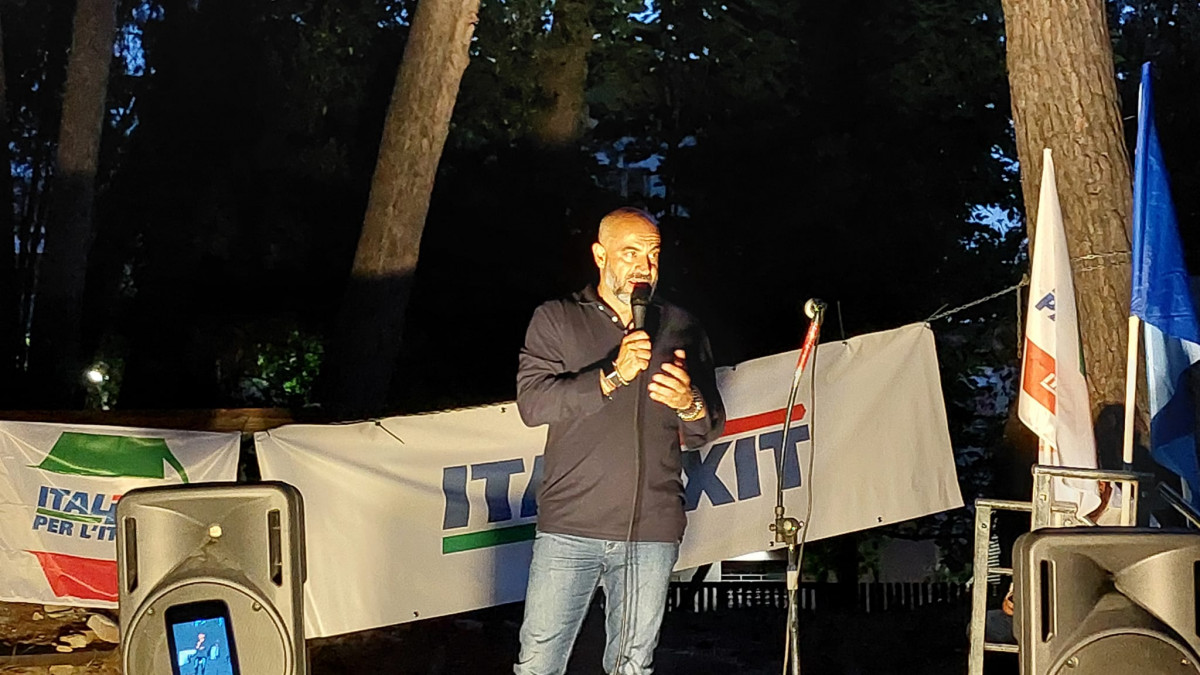 Comizio di fine campagna elettorale di Gianlugi Paragone