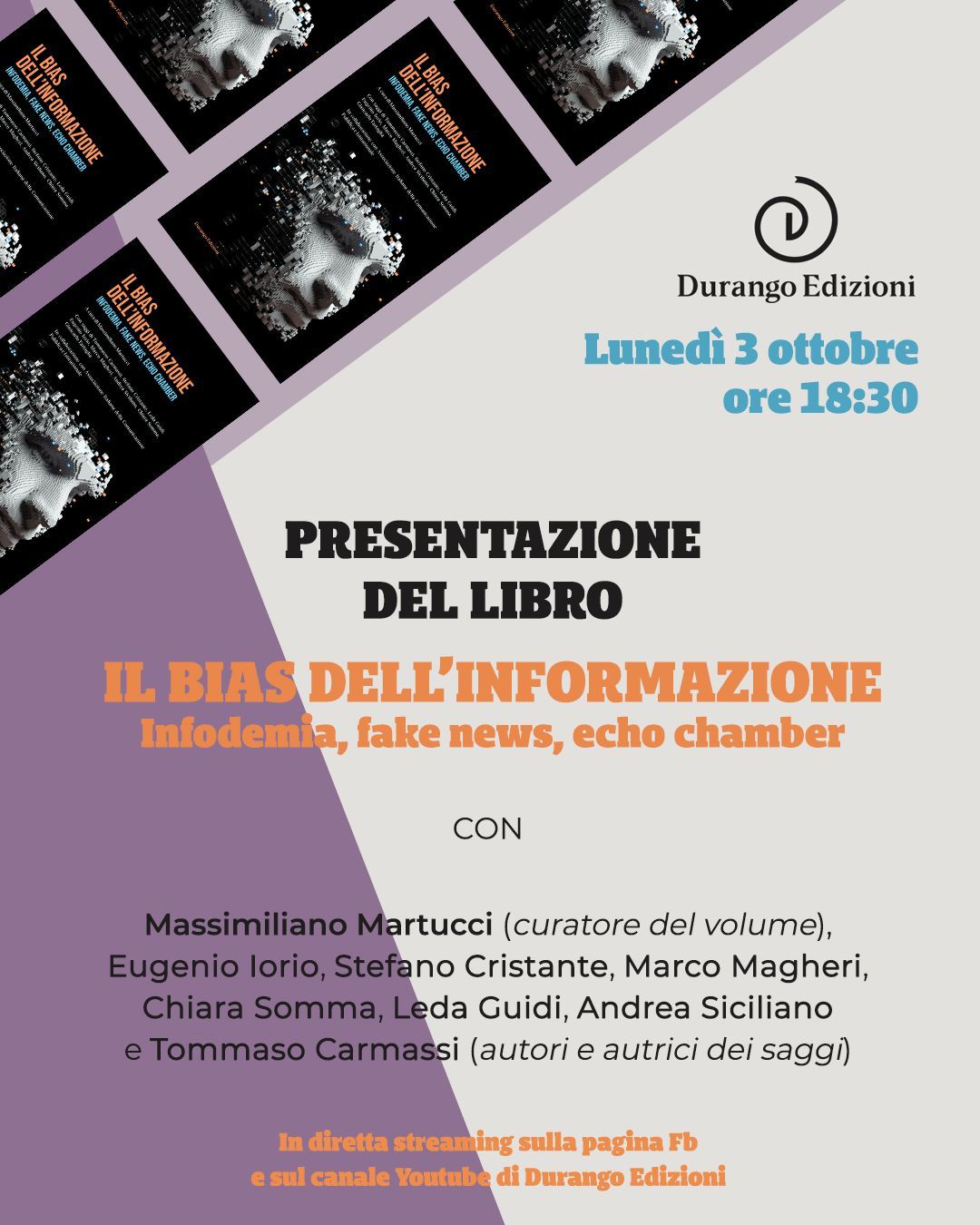 Presentazione del libro: "Il bias dell'informazione. Infodemia, fake news, echo chamber"