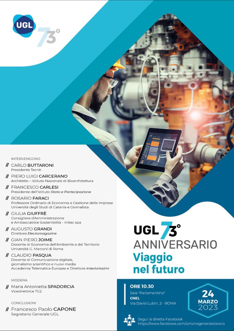 Anniversario UGL. Viaggio nel futuro