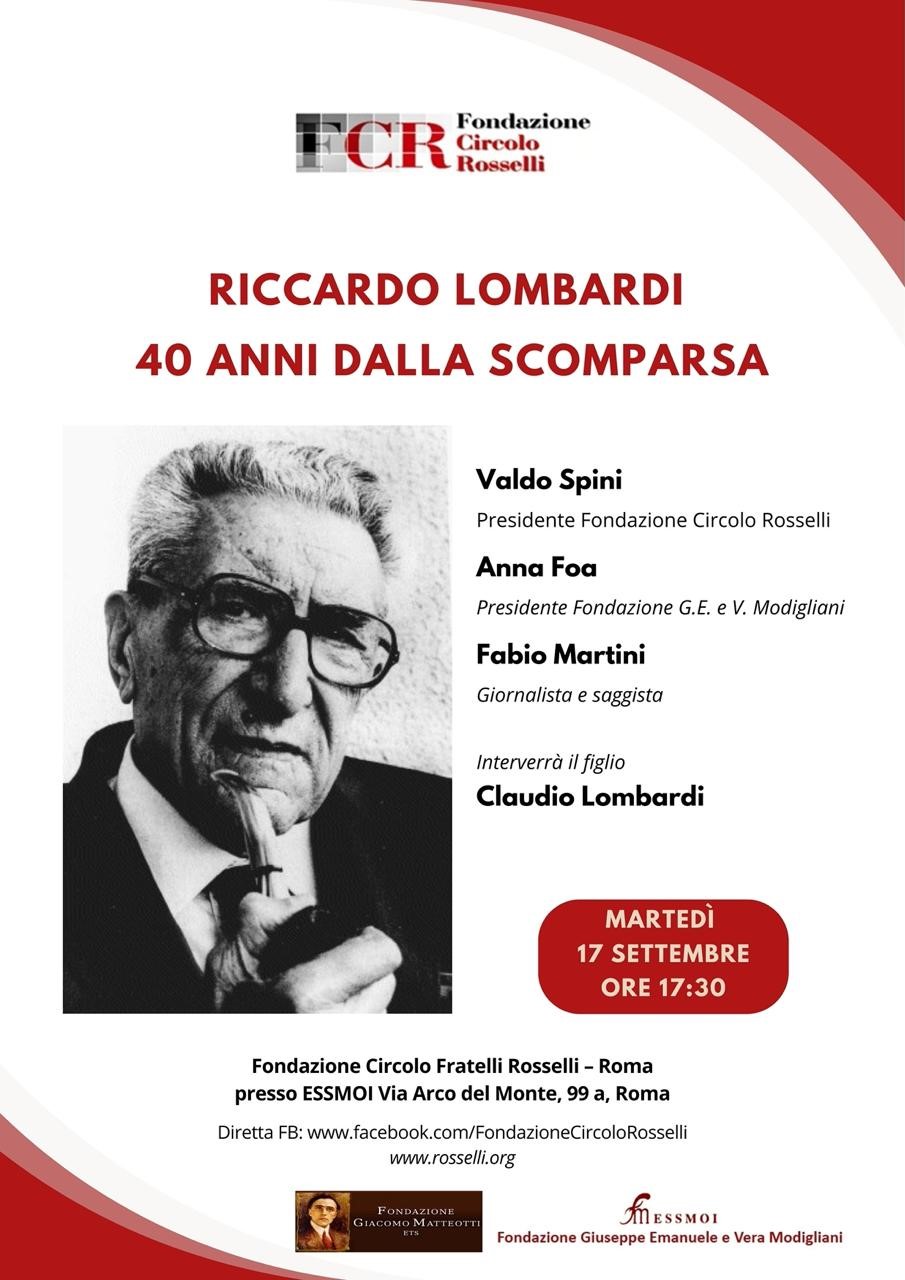 Riccardo Lombardi, 40 anni dalla scomparsa