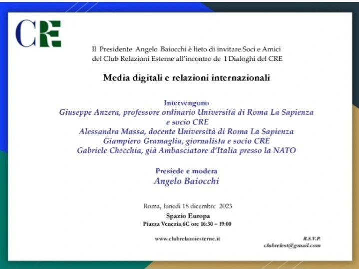 Media digitali e relazioni internazionali