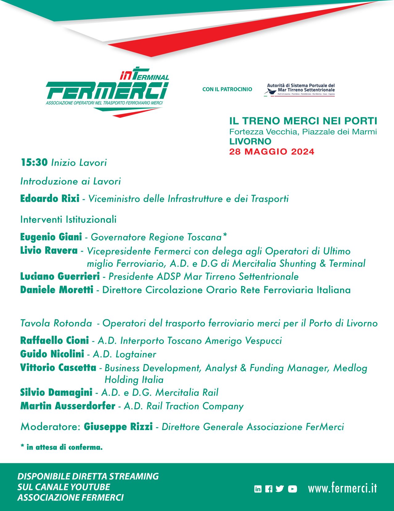 Il treno Merci nei porti