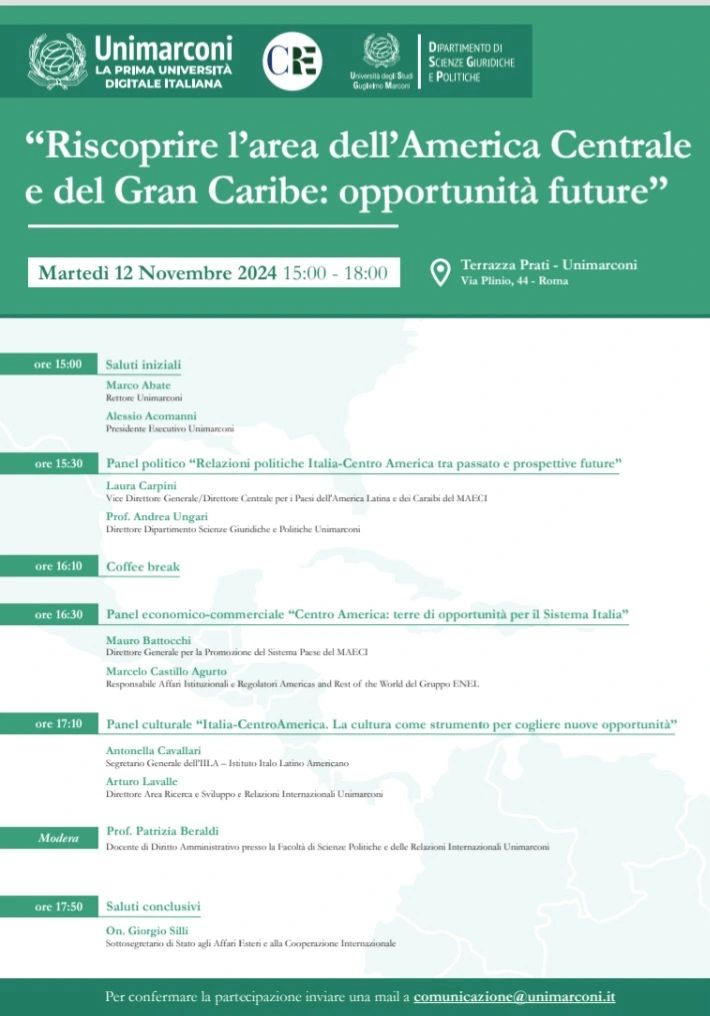 Riscoprire l'area dell'America Centrale e del Gran Caribe: opportunità future