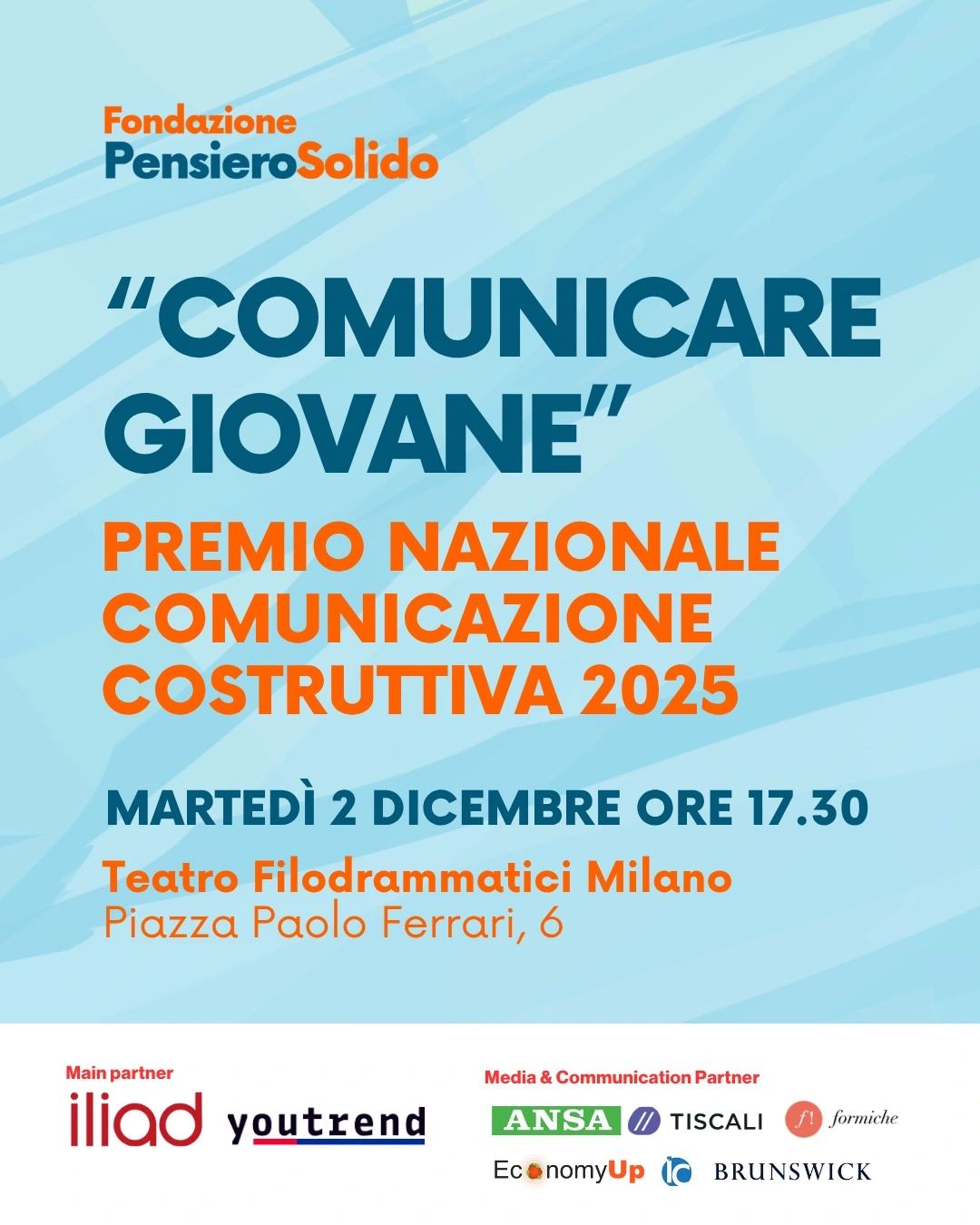 Comunicare giovane - Premio Nazionale Comunicazione Costruttiva 2025