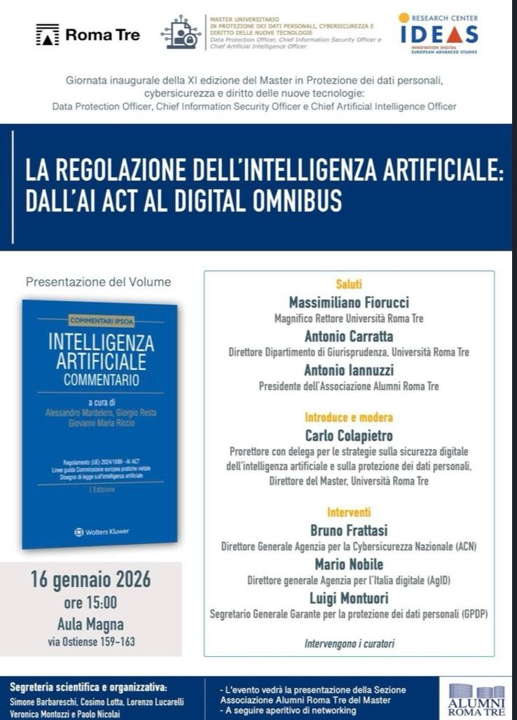 La regolazione dell’intelligenza artificiale: dall’AI Act al Digital Omnibus