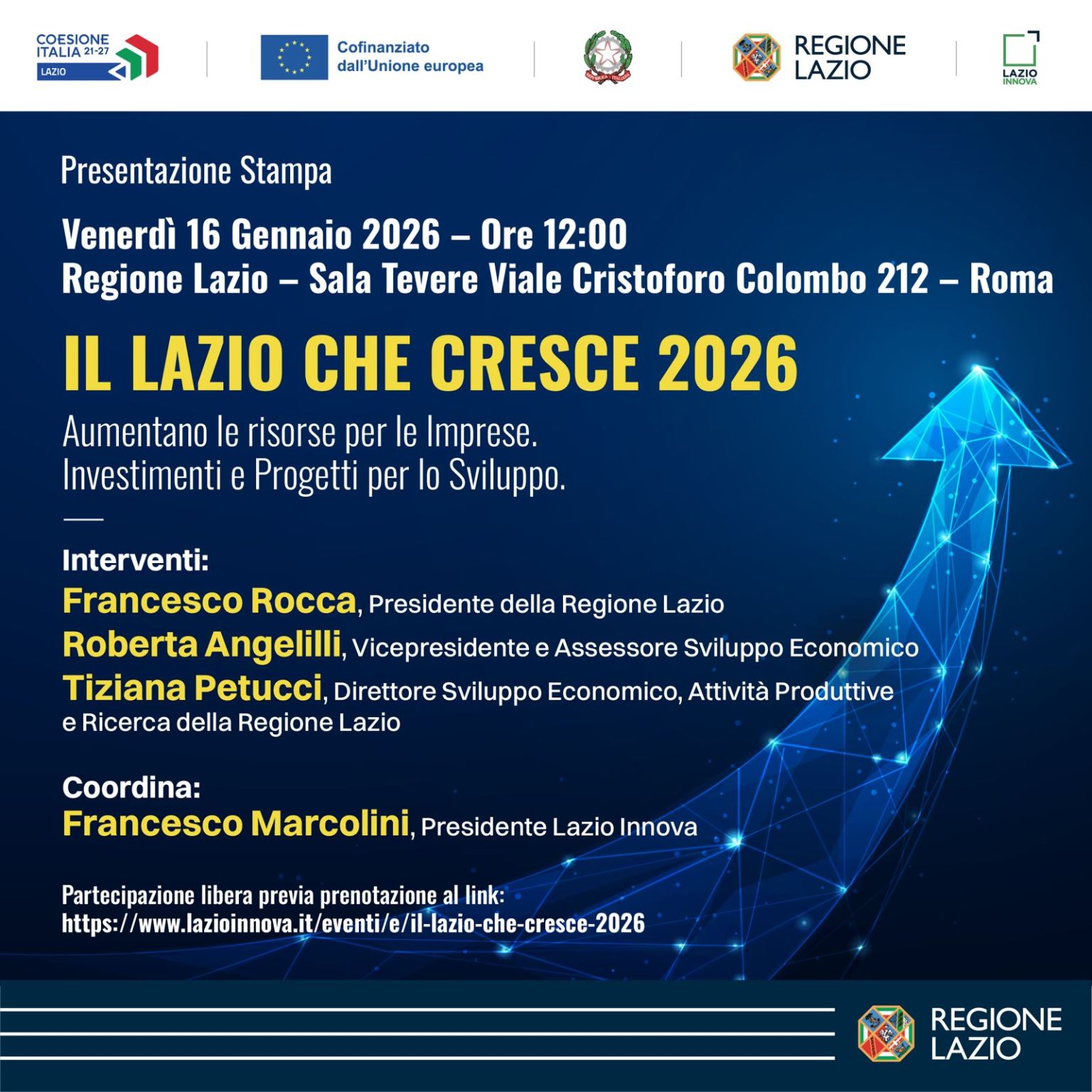 Il Lazio che cresce 2026