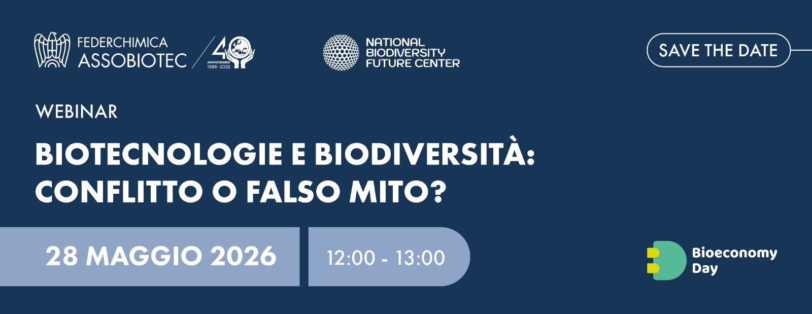 Webinar “Biotecnologie e biodiversità: conflitto o falso mito?”