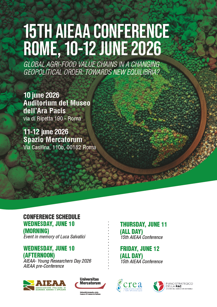 Conferenza Annuale AIEAA - Global agri-food value chains in a changing geopolitical order: towards new equilibria?
