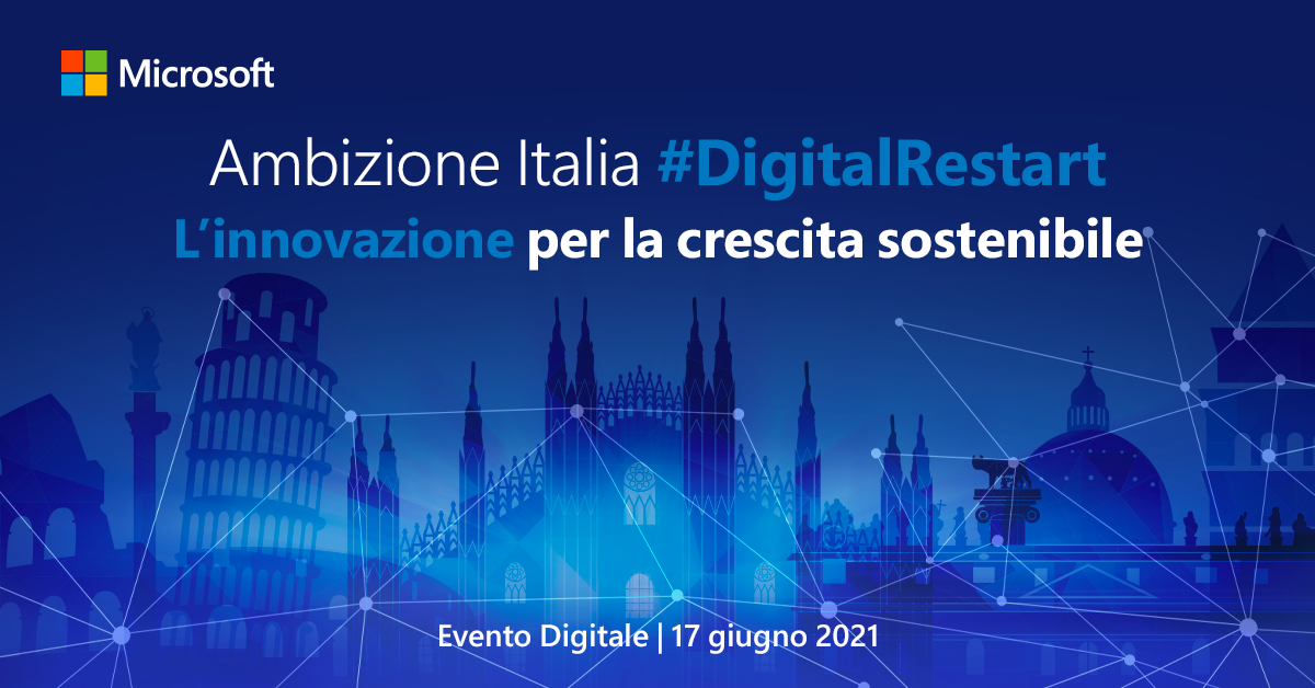  Ambizione Italia #DigitalRestart. L'innovazione per la crescita sostenibile