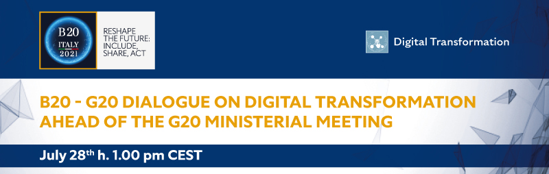 The B20 – G20 dialogue on digital transformation ahead of the g20 ministerial meeting