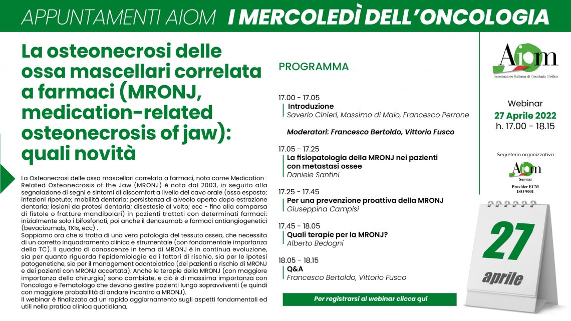La osteonecrosi delle ossa mascellari correlata a farmaci (MRONJ, medication-related osteonecrosis of jaw): quali novit&agrave;