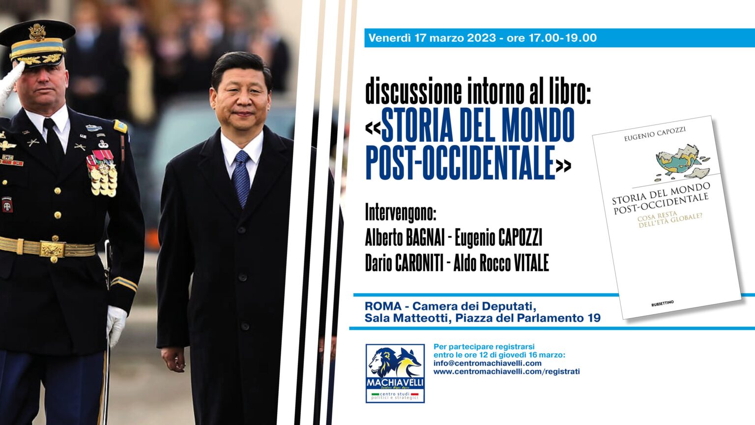 Presentazione del libro: "Storia del mondo post-occidentale. Cosa resta dell’età globale?"