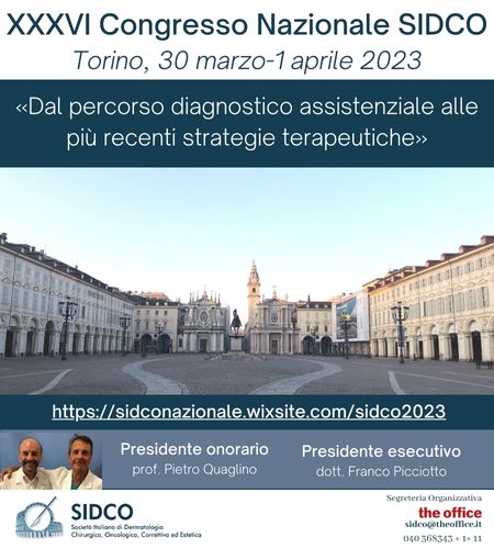Congresso Nazionale SIDCO - Interdisciplinarietà: il ruolo del dermochirurgo