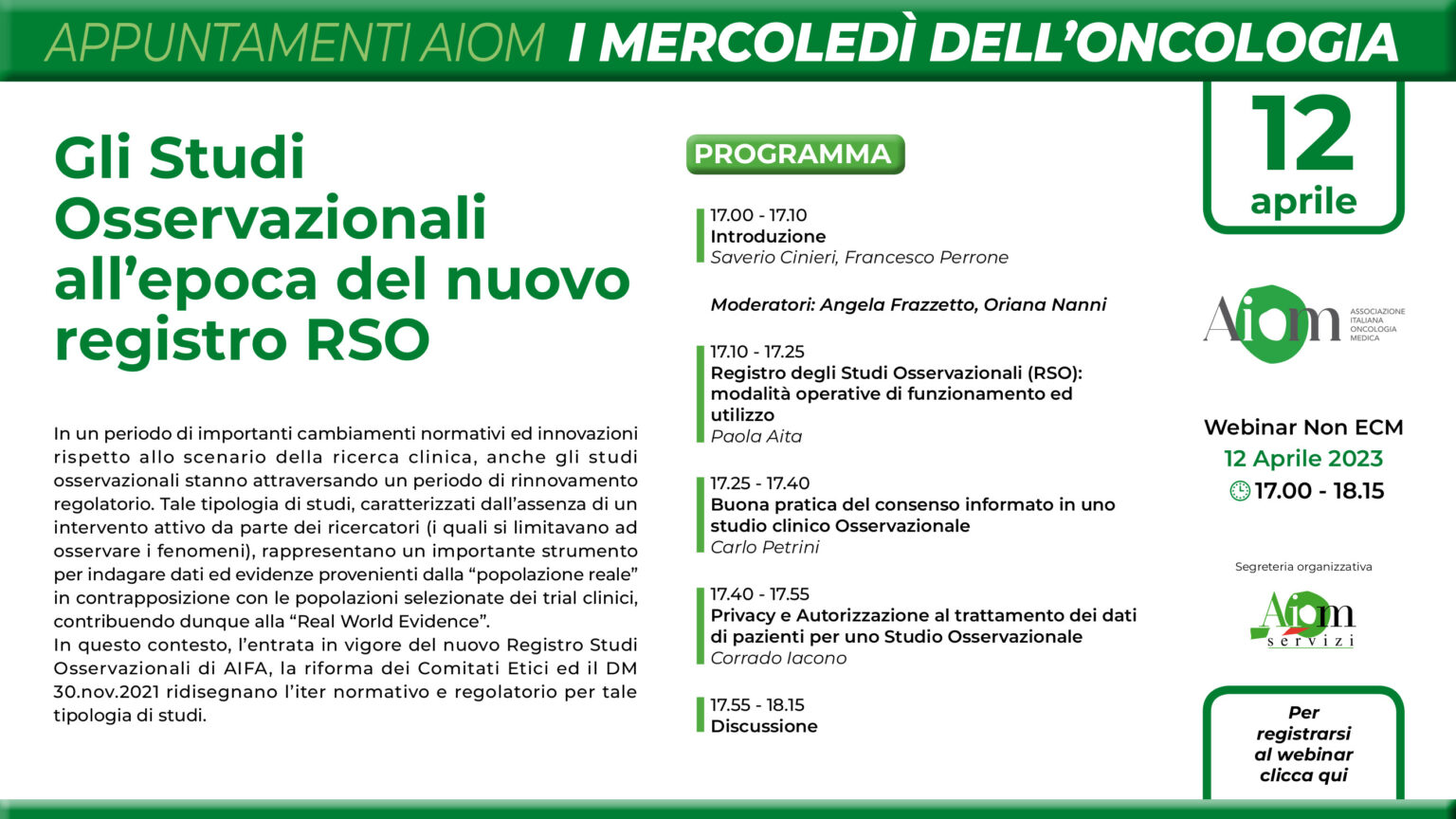 Gli Studi Osservazionali all&rsquo;epoca del nuovo registro RSO