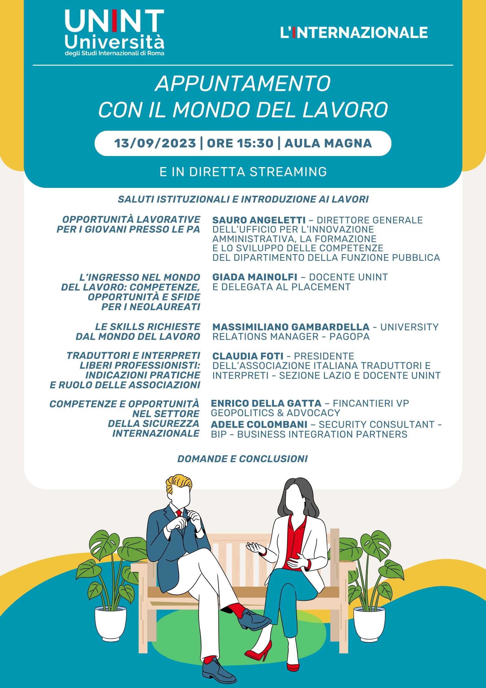 Appuntamento con il mondo del lavoro