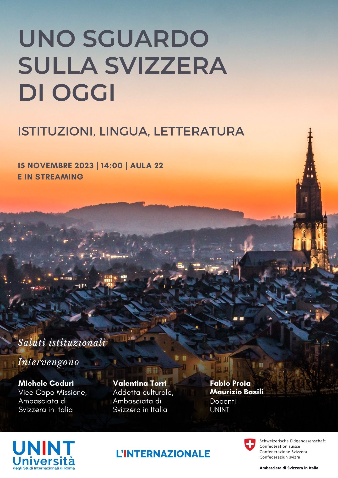 Uno sguardo sulla Svizzera di oggi: istituzioni, lingua, letteratura