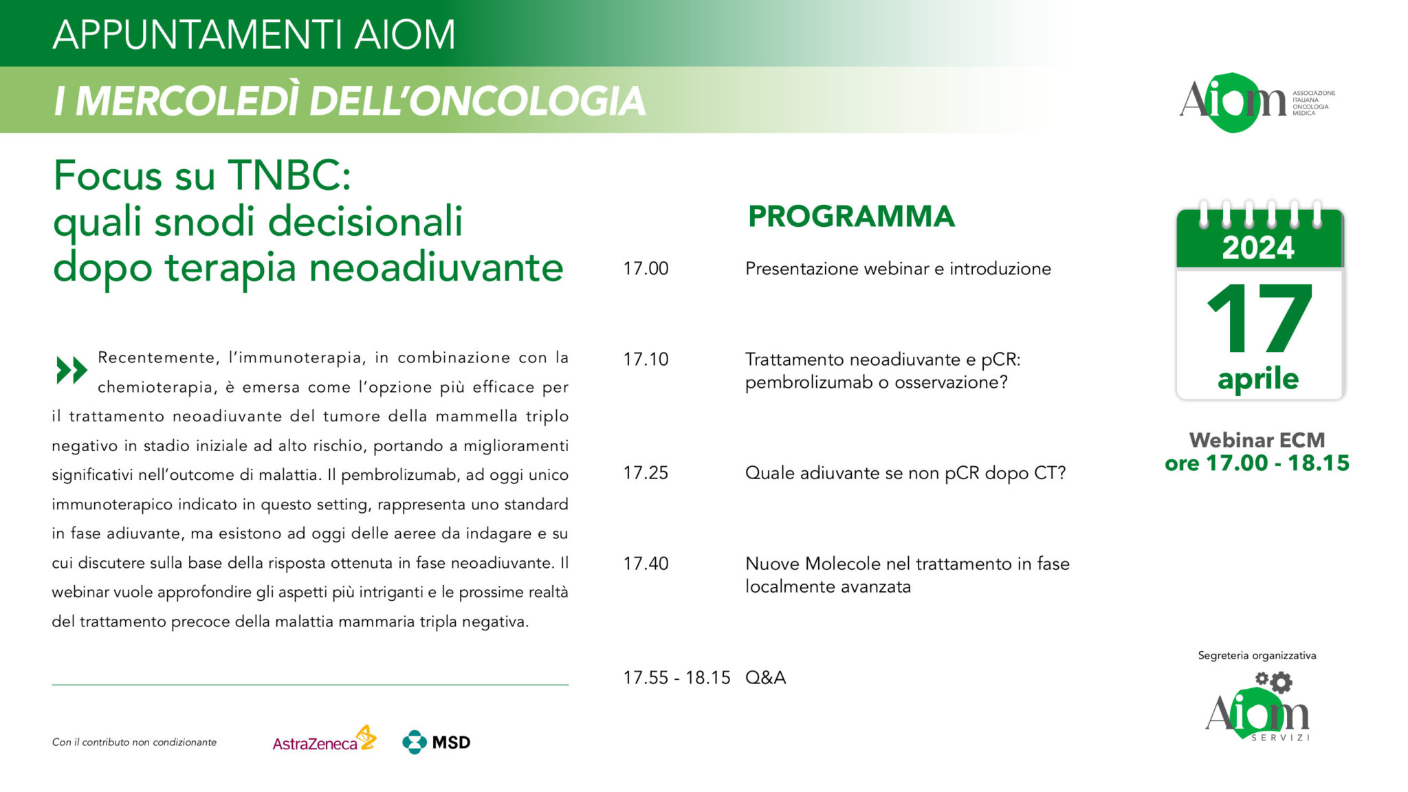 Focus su TNBC: quali snodi decisionali dopo terapia neoadiuvante
