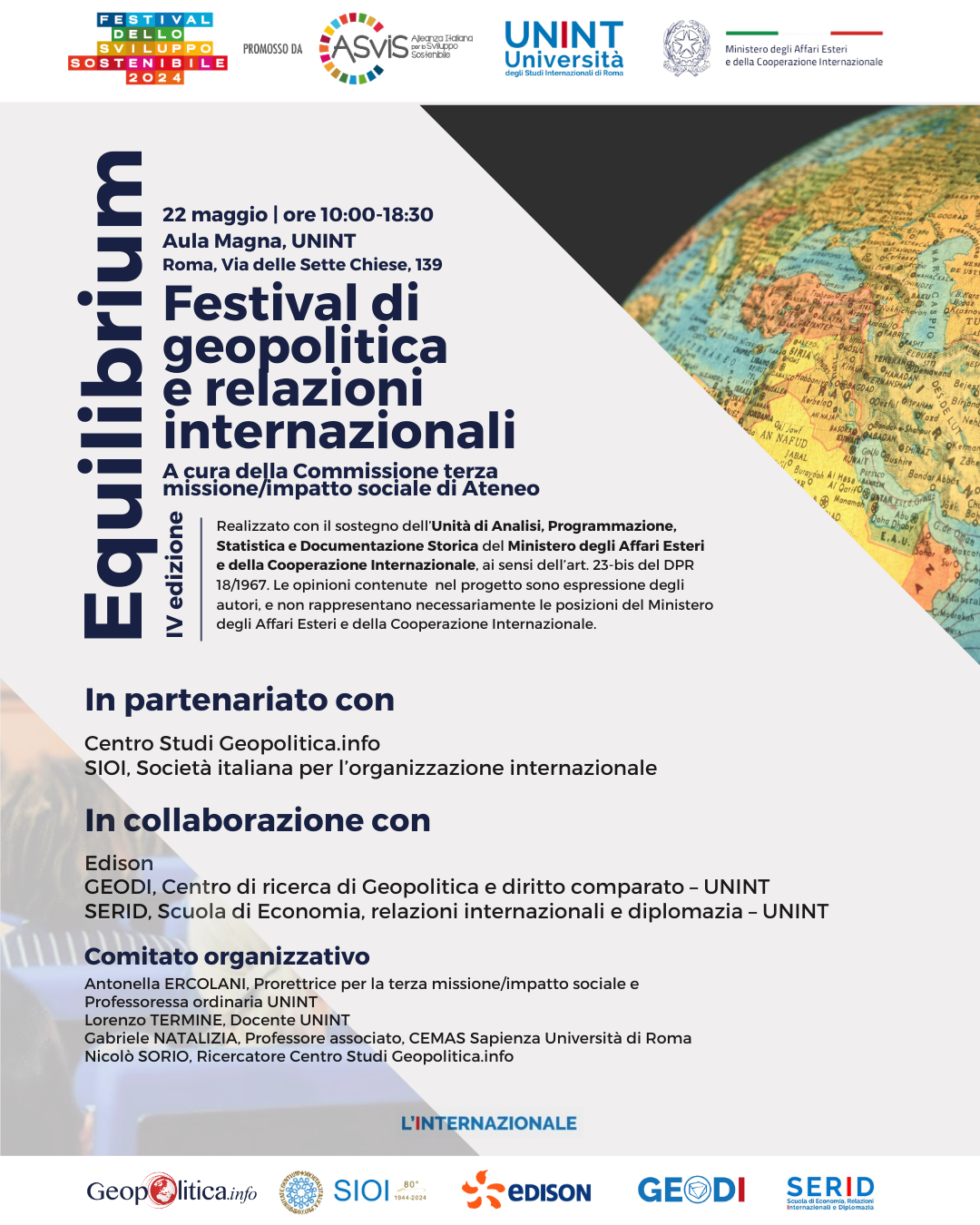 Equilibrium &ndash; Festival di geopolitica e relazioni internazionali
