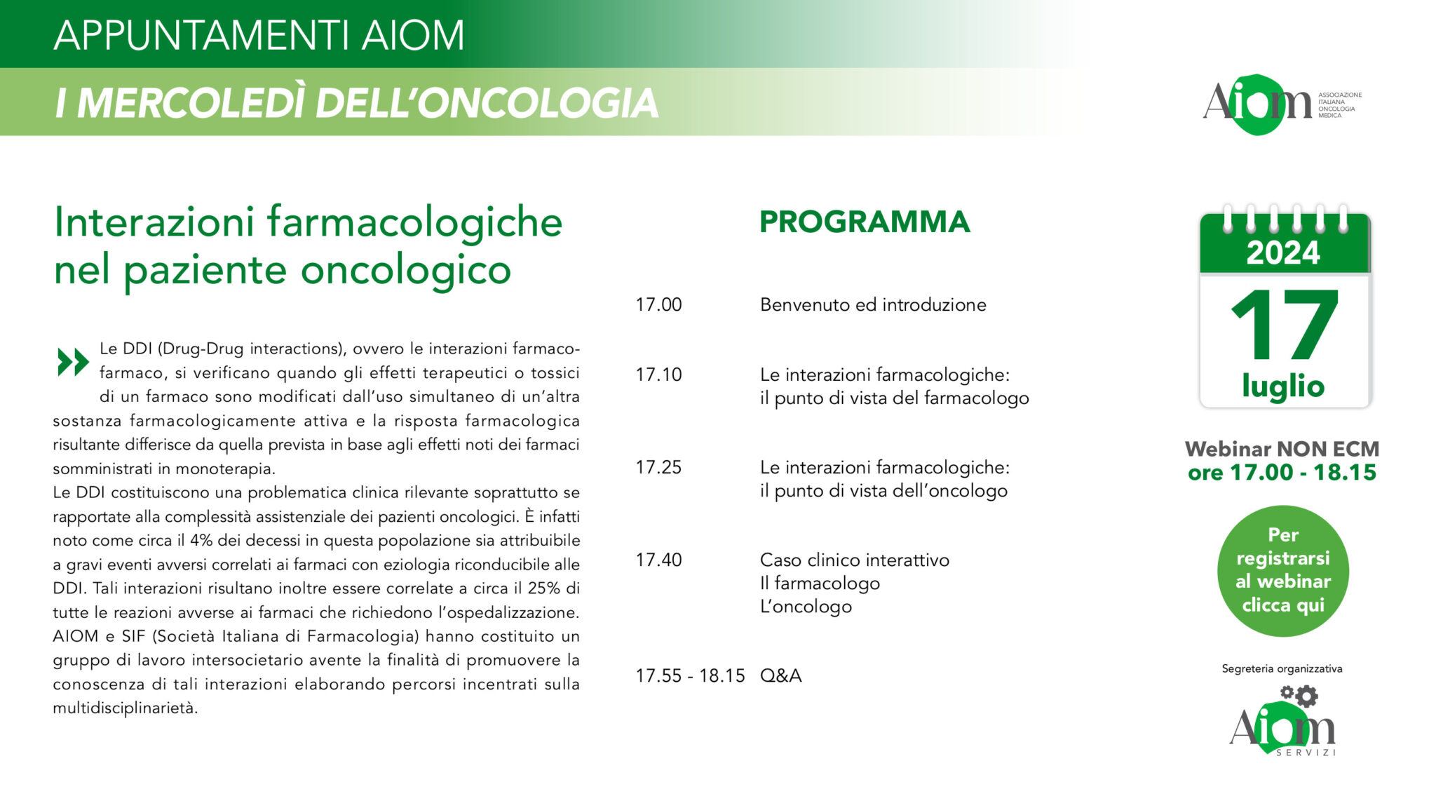 Interazioni farmacologiche nel paziente oncologico