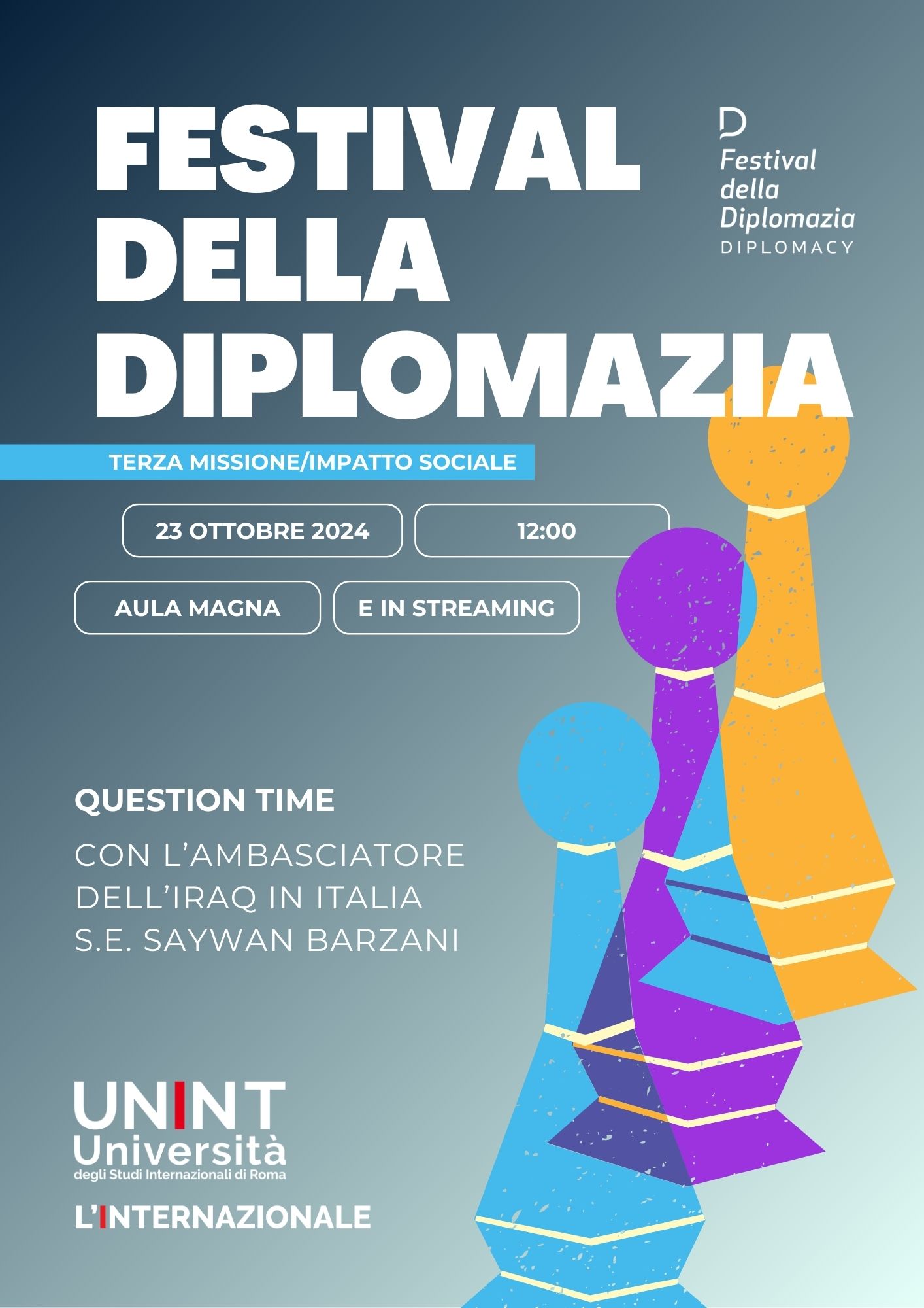 Festival della Diplomazia: Question time con Ambasciatore dell’Iraq in Italia S.E. Saywan Barzani