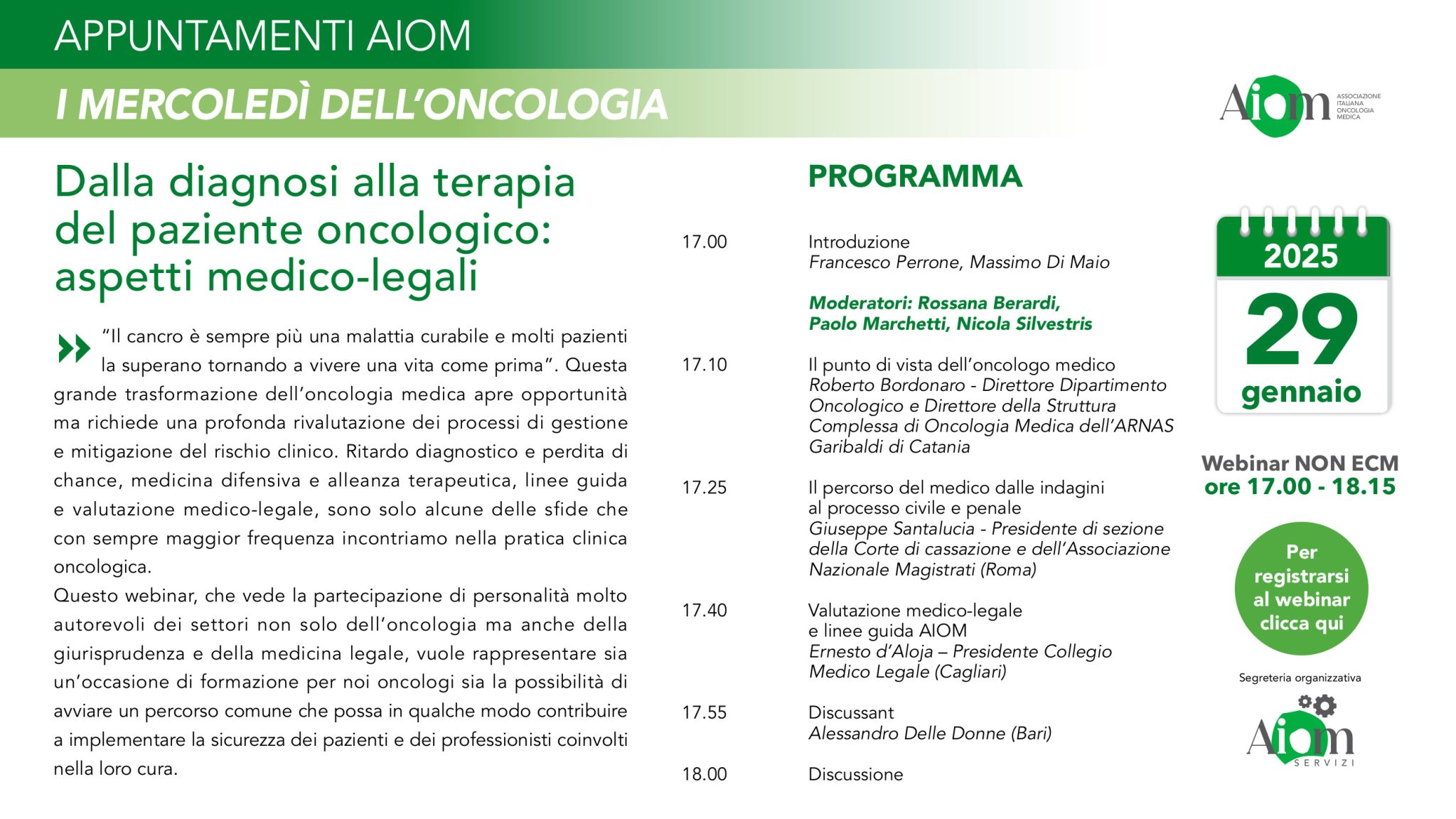 Dalla diagnosi alla terapia del paziente oncologico: aspetti medico-legali