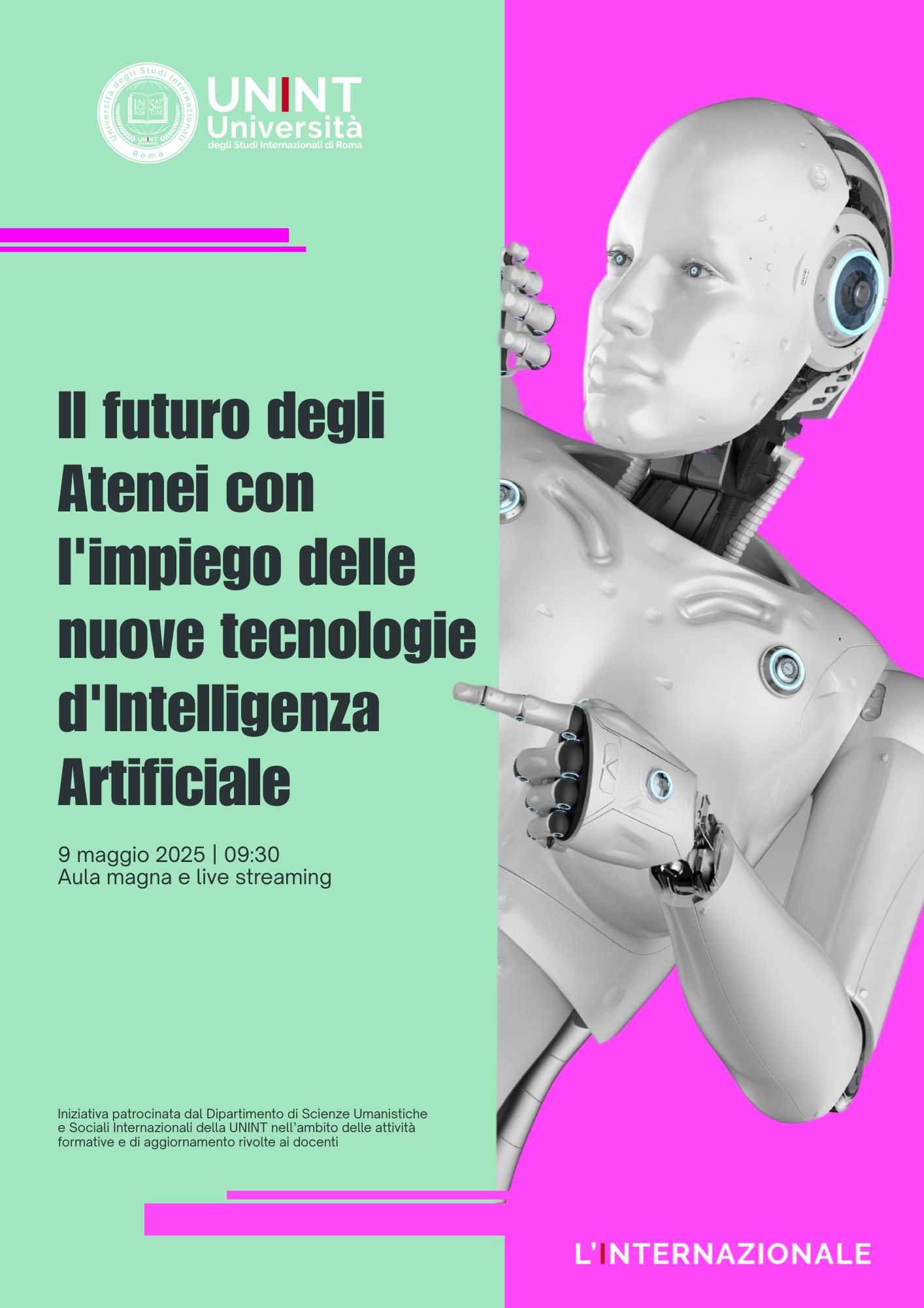 Il futuro degli Atenei con l’impiego delle nuove tecnologie d’Intelligenza Artificiale