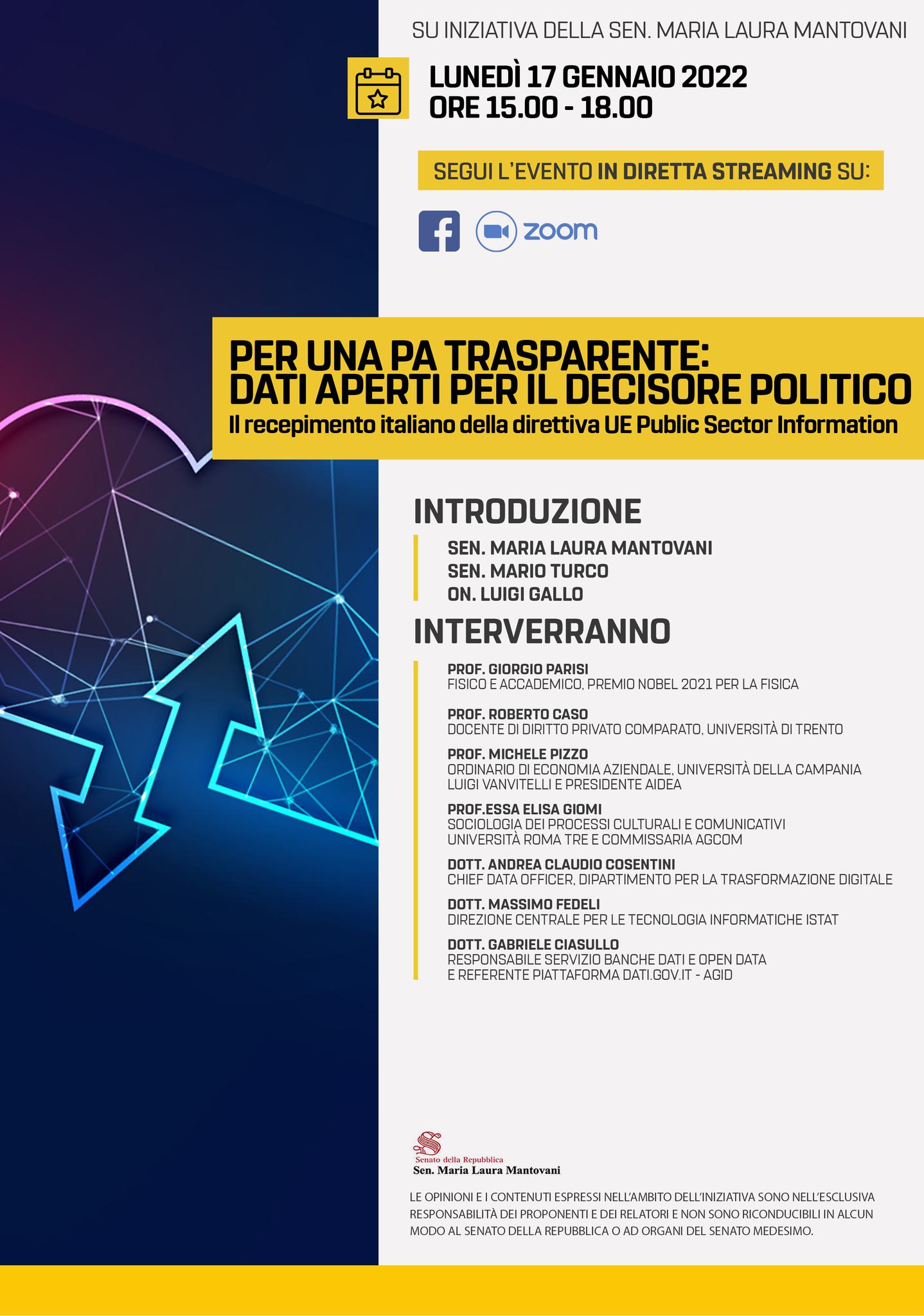 Per una PA trasparente. Dati aperti per il decisore politico