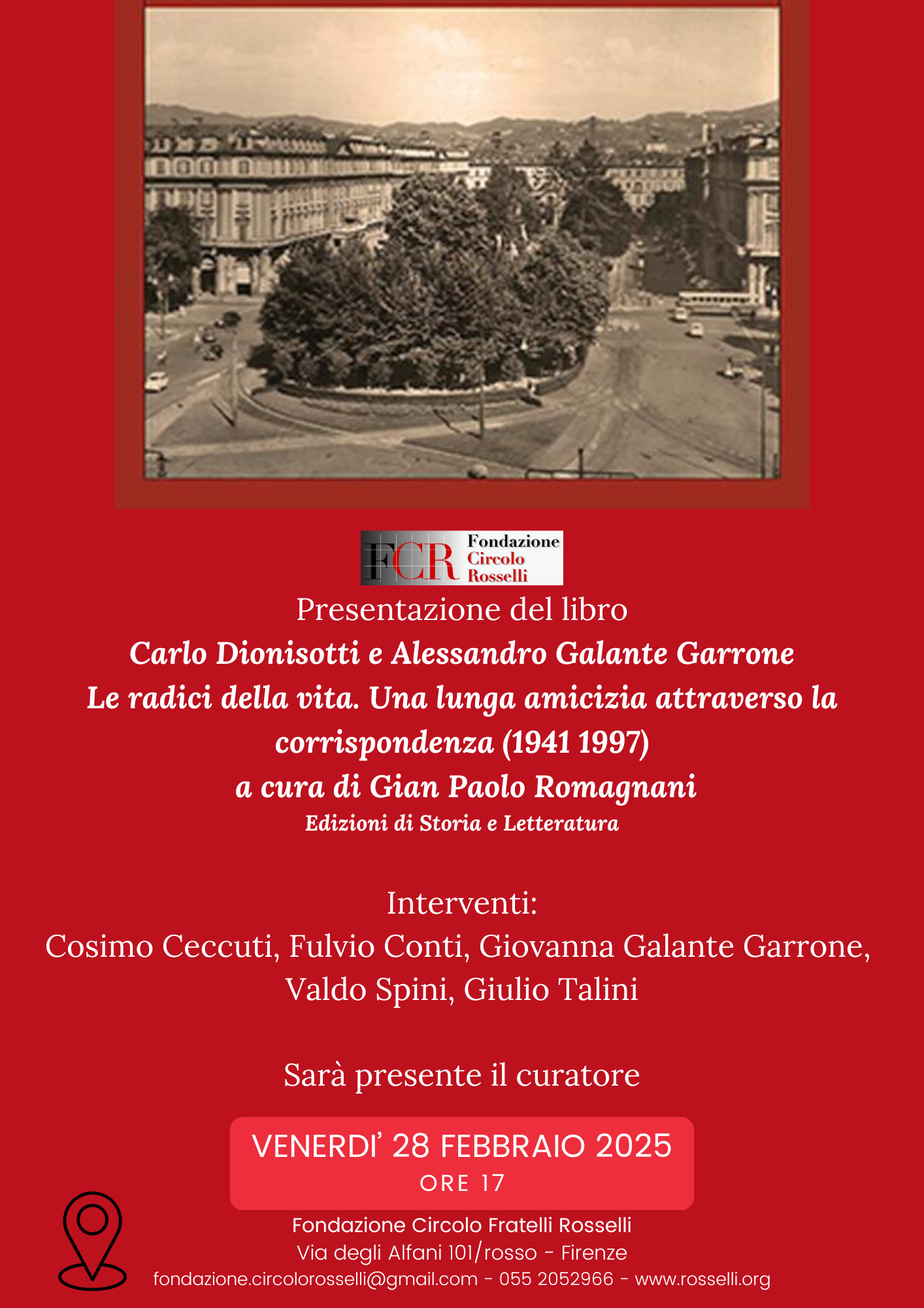 Presentazione del libro: "Le radici della vita. Una lunga amicizia attraverso la corrispondenza (1941-1997)"