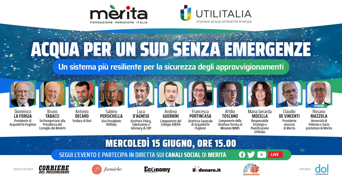 Acqua per un Sud senza emergenze