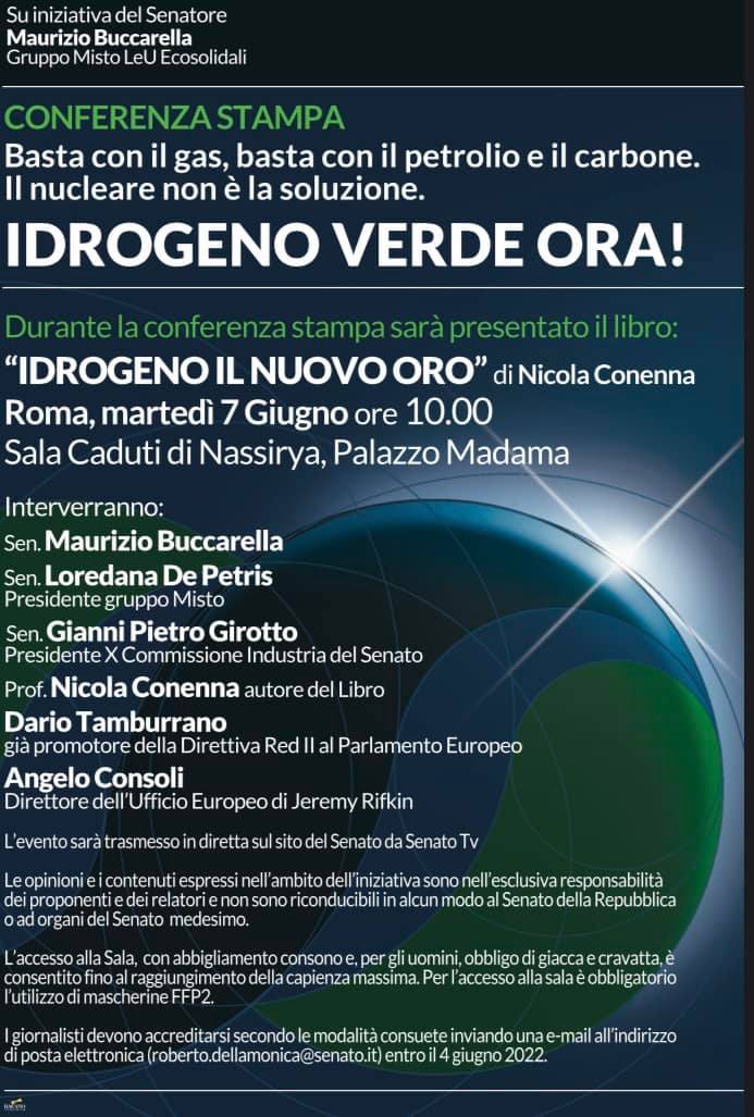 Presentazione del libro: "Idrogeno il nuovo oro"