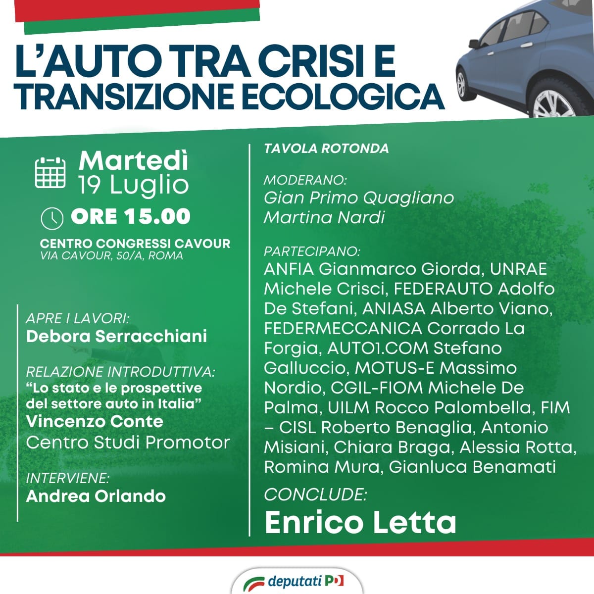 L'auto tra crisi e transizione ecologica