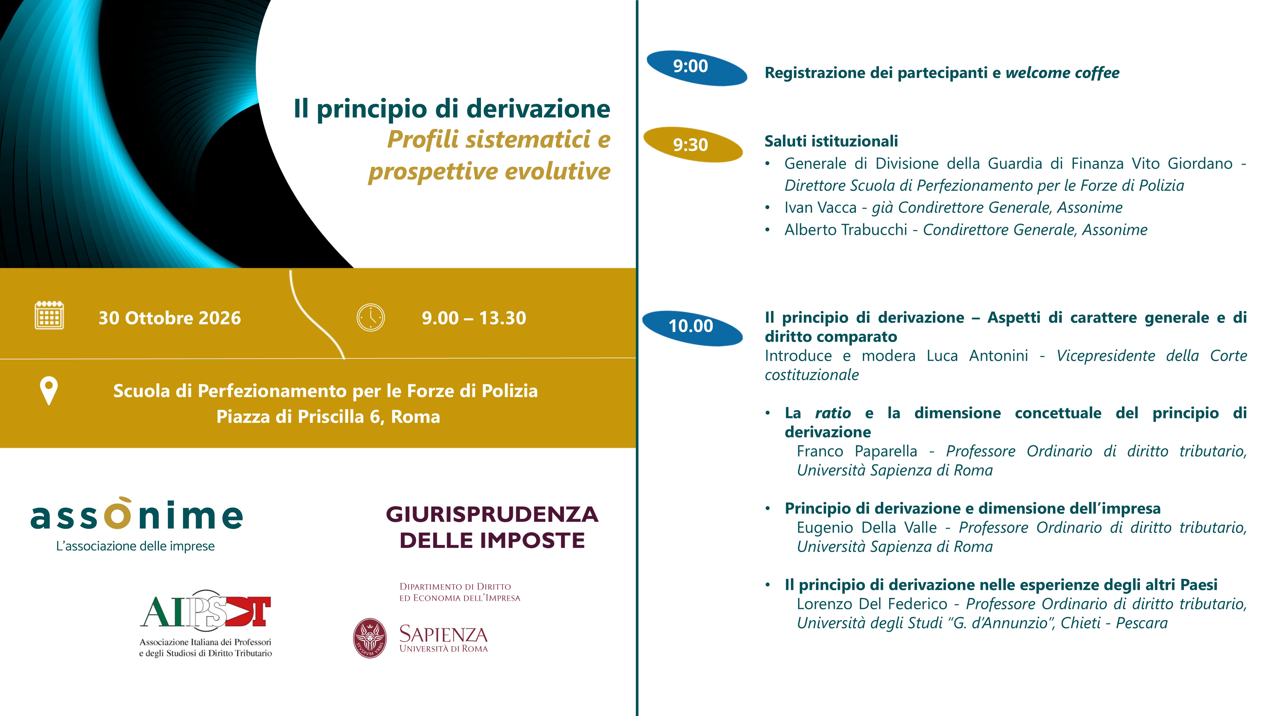 Il principio di derivazione. Profili sistematici e prospettive evolutive