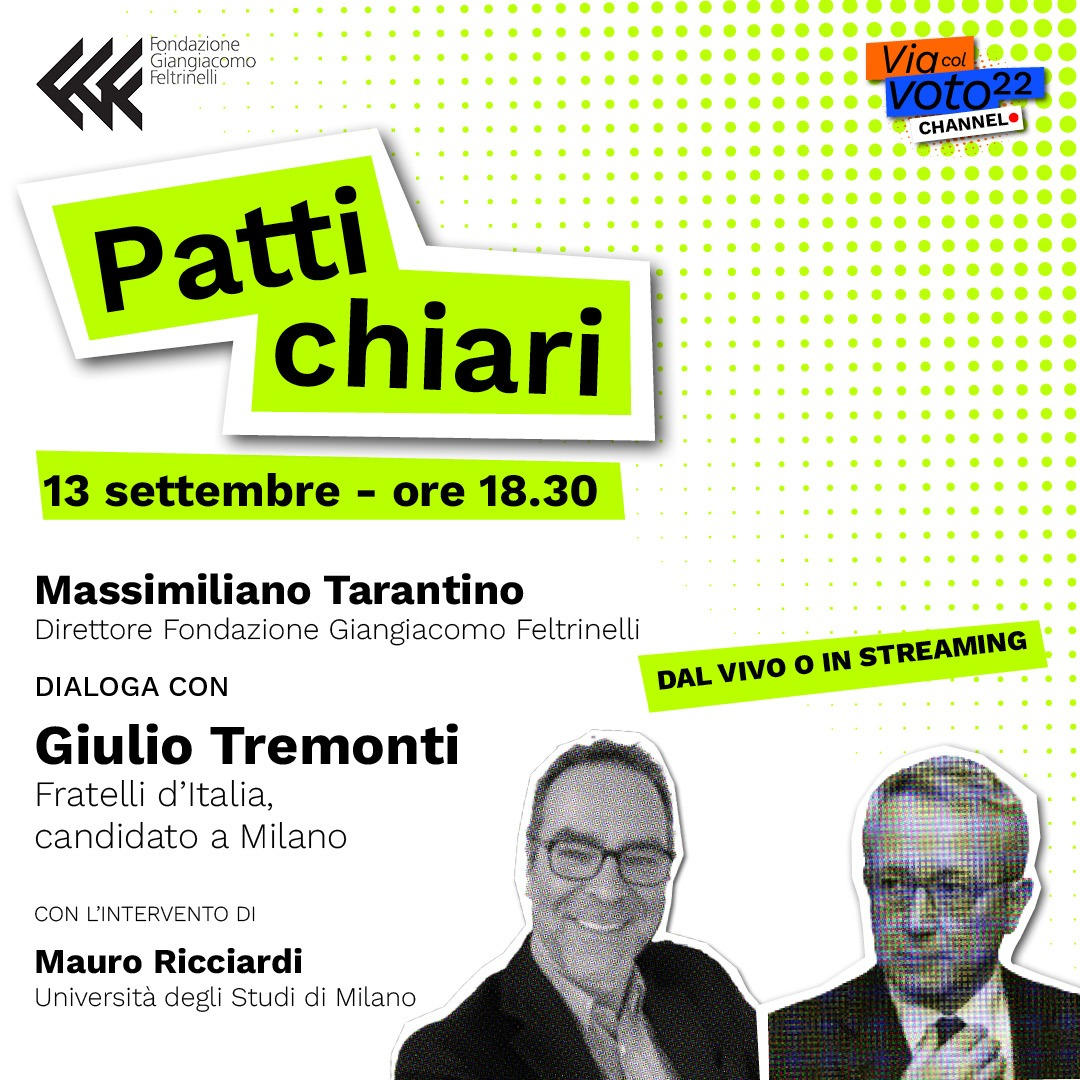 Patti chiari: dialogo con Giulio Tremonti