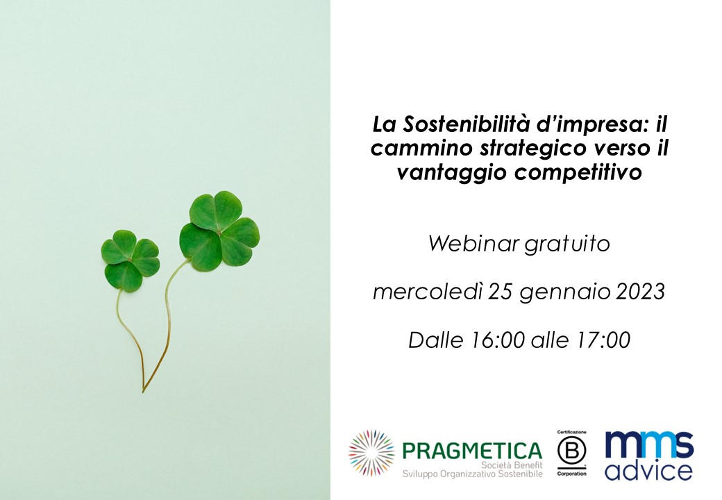 La Sostenibilità d’impresa: il cammino strategico verso il vantaggio competitivo