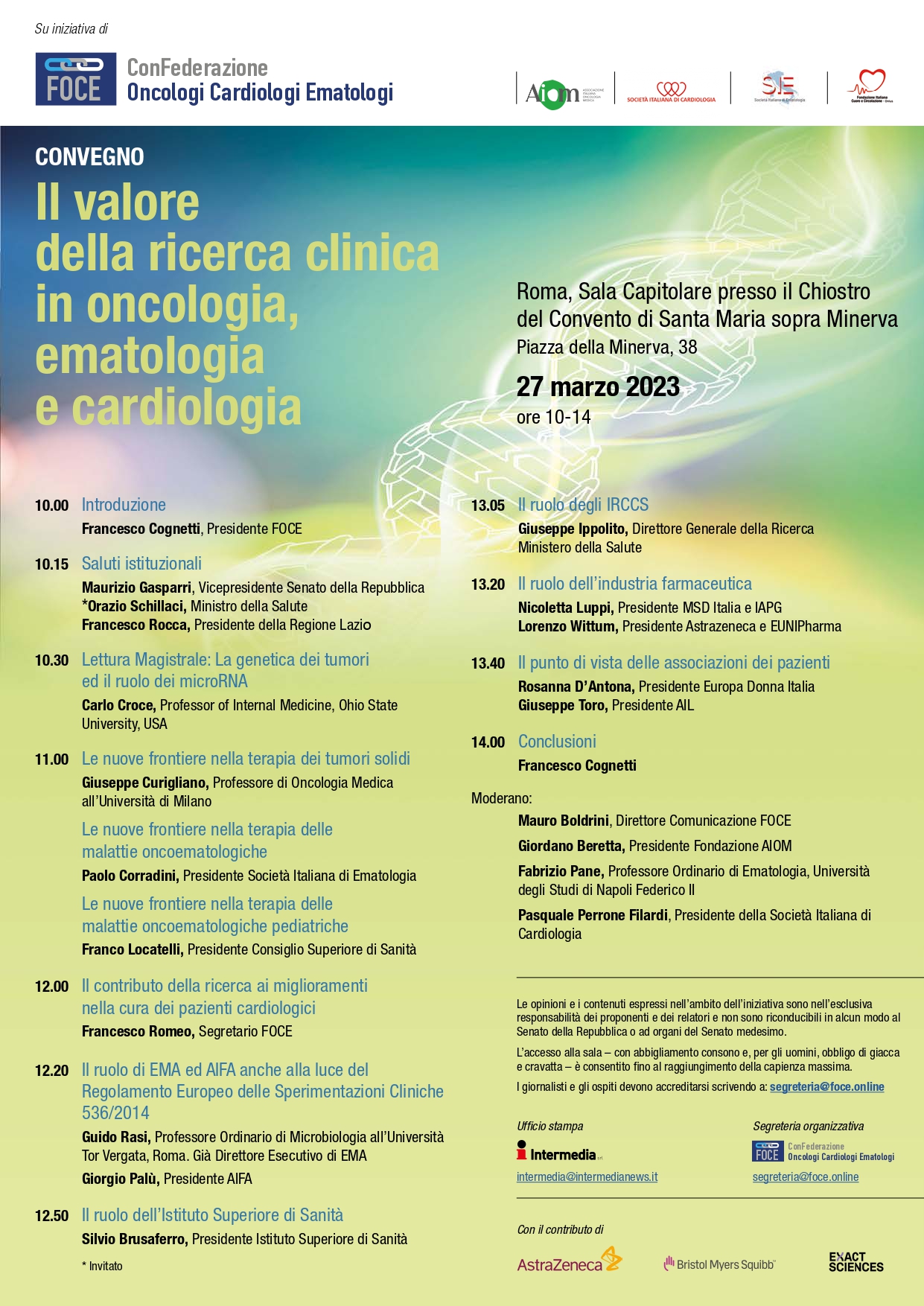 Il valore della ricerca clinica in oncologia, ematologia e cardiologia
