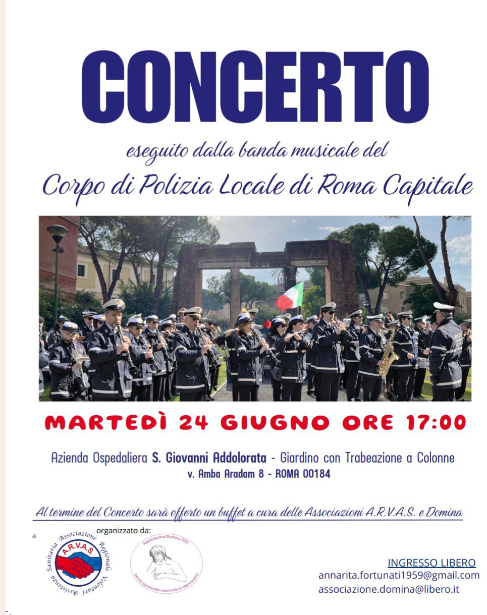Concerto della banda musicale del Corpo di Polizia Locale di Roma Capitale