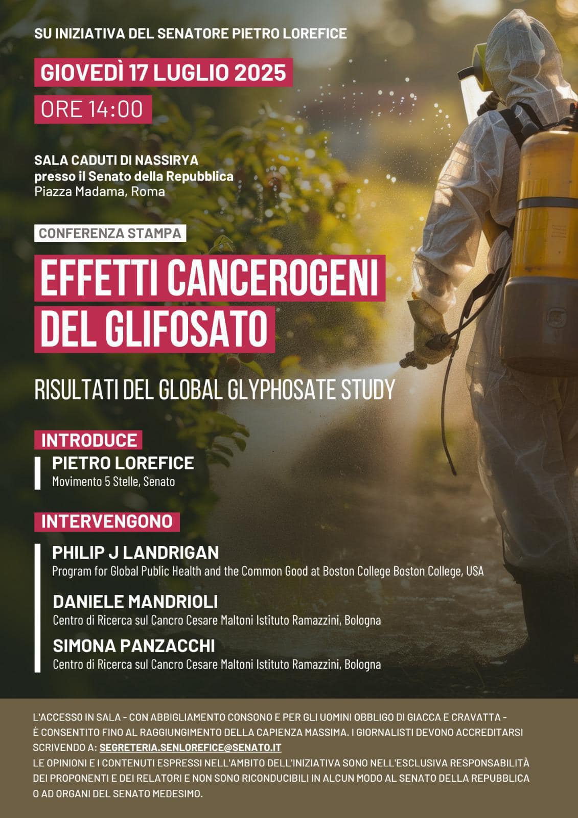 Effetti cancerogeni del glifosato