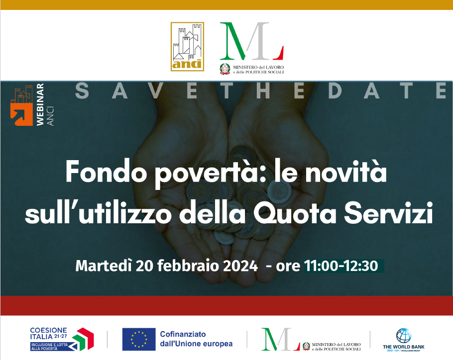 Fondo povertà: le novità sull'utilizzo della Quota Servizi