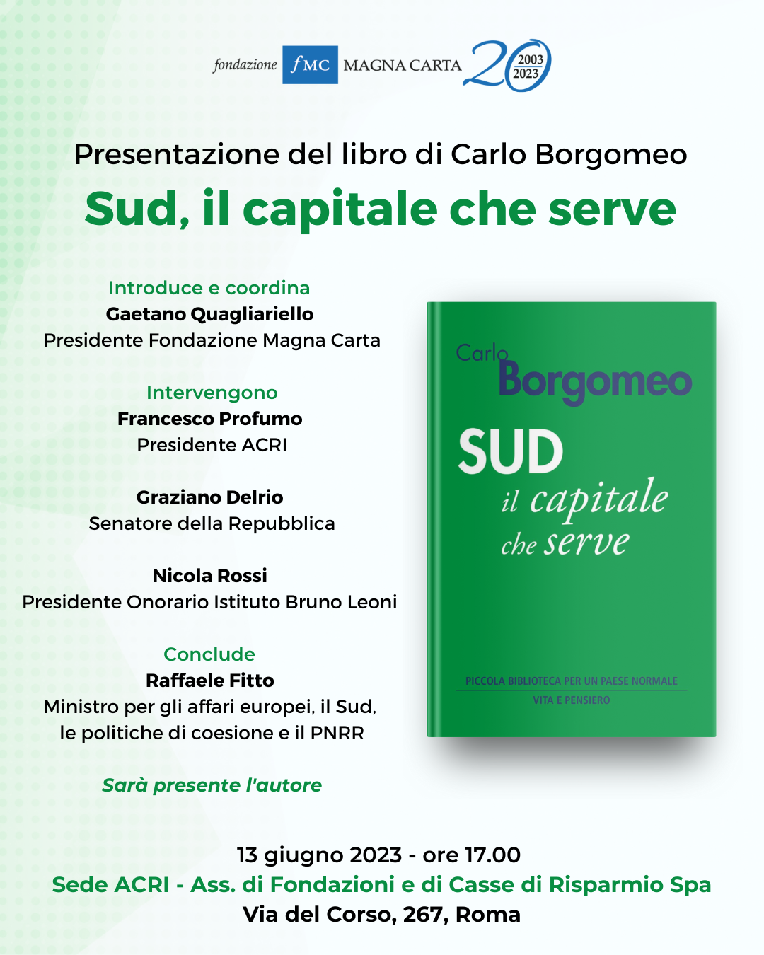 Sud, il capitale che serve