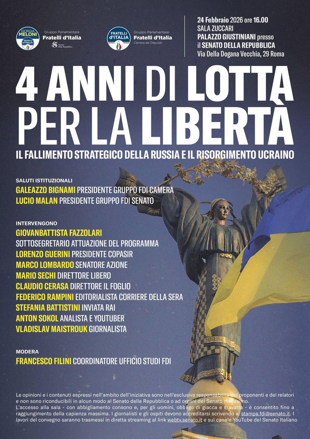 4 anni di lotta per la libert&agrave;. Il fallimento strategico della Russia e il Risorgimento ucraino