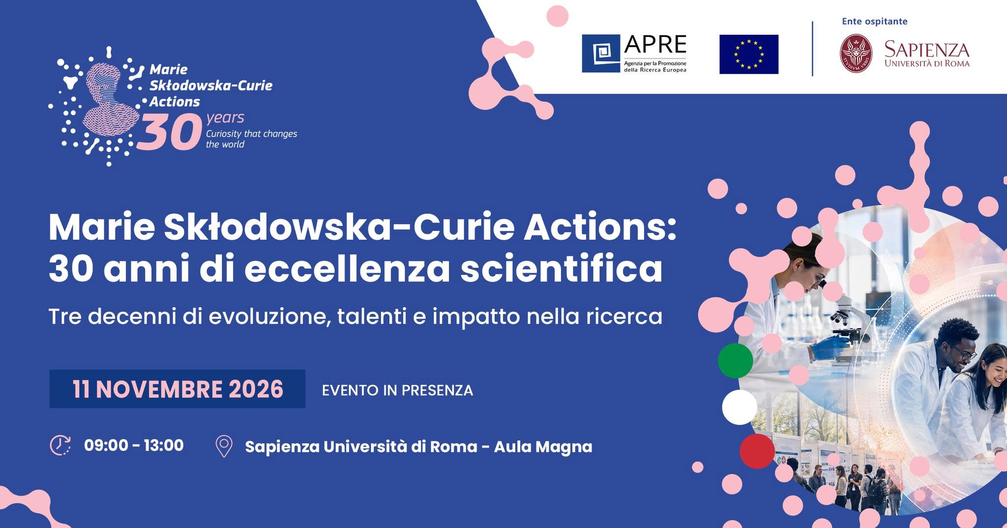 Marie Skłodowska-Curie Actions: 30 anni di eccellenza scientifica